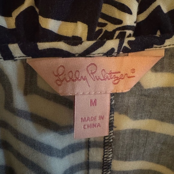 Lilly Pulitzer Blue and White Patterned Romper - Picture 9 of 11